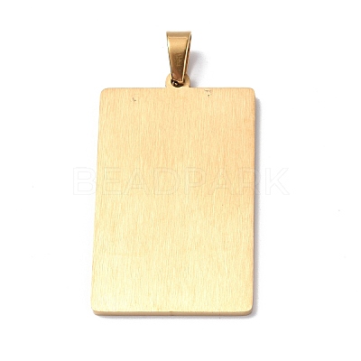 201 Stainless Steel Pendant STAS-B033-01G-19-1