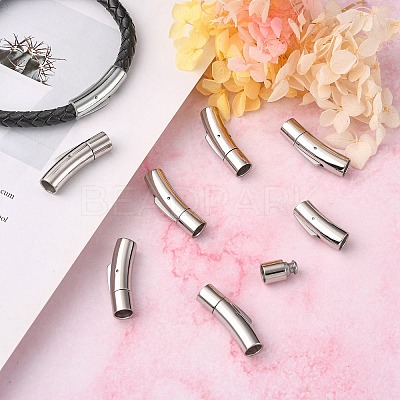 Tarnish Resistant 304 Stainless Steel Bayonet Clasps X-STAS-I013-6mm-1