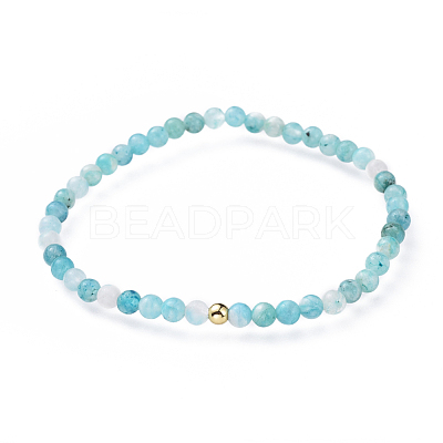 Natural Gemstone Hemimorphite Stretch Bracelets BJEW-JB04556-03-1