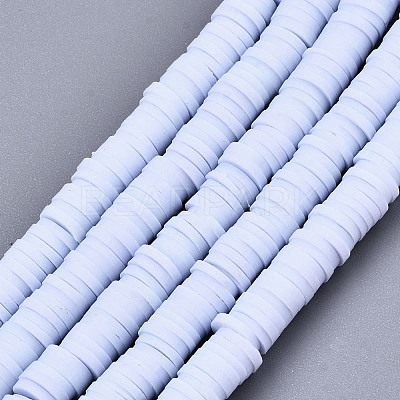 Handmade Polymer Clay Beads Strands X-CLAY-R089-6mm-024-1