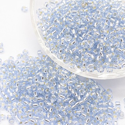 6/0 Transparent Glass Round Seed Beads SEED-J010-F6-32-1