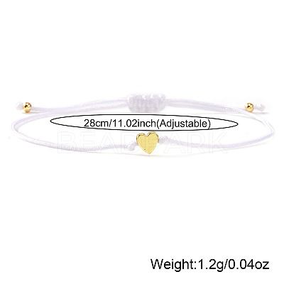 Valentine's Day Nylon Cord Braided Bracelets VO3472-7-1