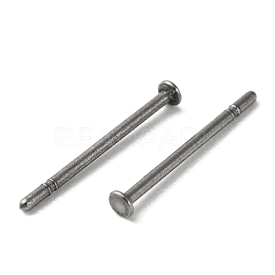 Titanium Stud Earring Findings X-FIND-R096-02A-P-1