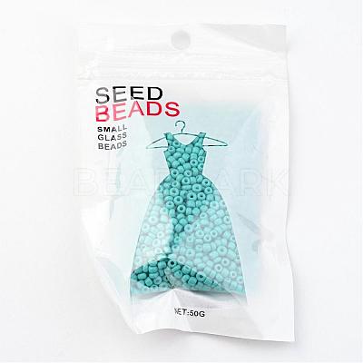 8/0 3mm Baking Paint Glass Seed Beads X-SEED-S002-K10-1