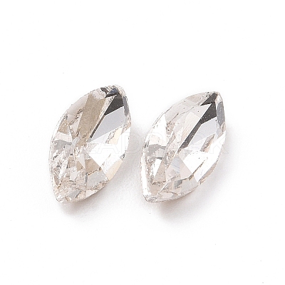 Glass Rhinestone Cabochons GGLA-P002-03C-09-1