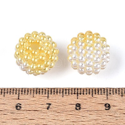 Imitation Pearl Acrylic Beads OACR-T004-15mm-15-1