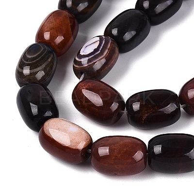 Natural Fire Crackle Agate Beads Strands G-Q606-108B-1