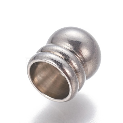 Tarnish Resistant 201 Stainless Steel Cord Ends STAS-P239-19P-1