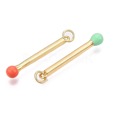 Brass Enamel Pendants KK-S362-032-NR-1