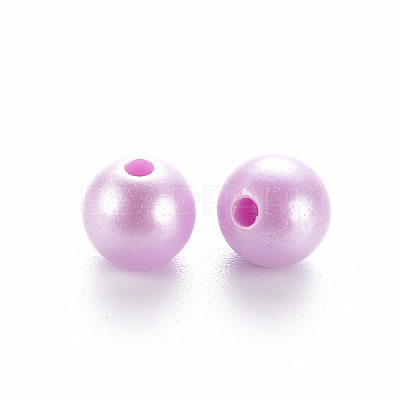 Opaque Acrylic Beads X-MACR-S370-H8mm-1