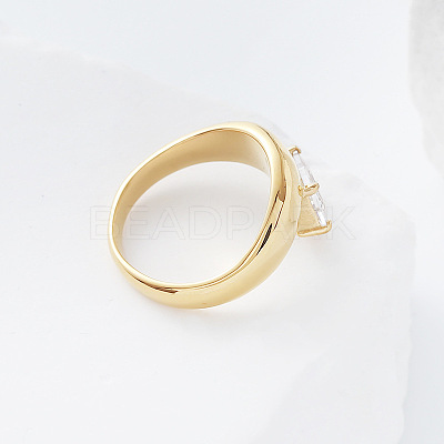 304 Stainless Steel Glass Finger Rings LS-MD8256-3-1