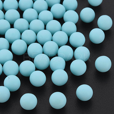 Opaque Acrylic Beads PAB702Y-B01-07-1