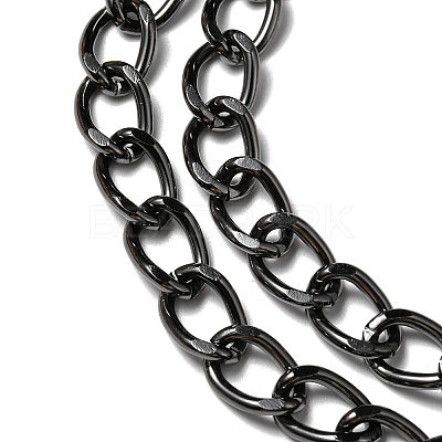 Aluminium Twisted Curb Chains CHA-YW0001-07B-1