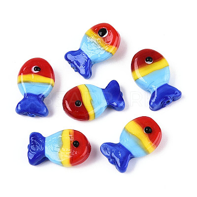 Handmade Lampwork Beads Strands LAMP-N021-41-A12-1