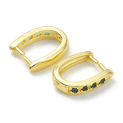 Rack Plating Brass Pave Cubic Zirconia Snap on Bails KK-G464-11G-02-1