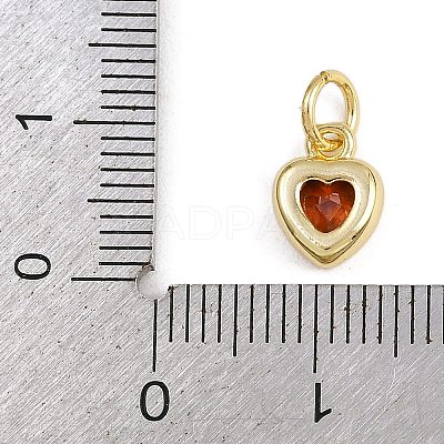 Brass with Cubic Zirconia Pendants KK-A269-67B-G-1