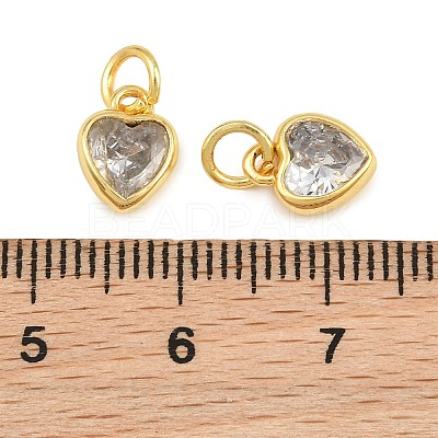 Brass Pave Cubic Zirconia Charms CU-CBA3D67-09G-04-1