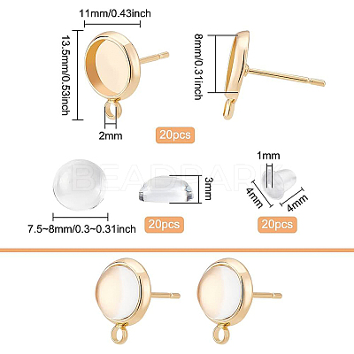 DIY Stud Earring Making Finding Kit DIY-BC0006-16-1