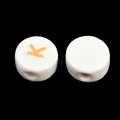 Handmade Printed Porcelain Beads PORC-T136-01C-1