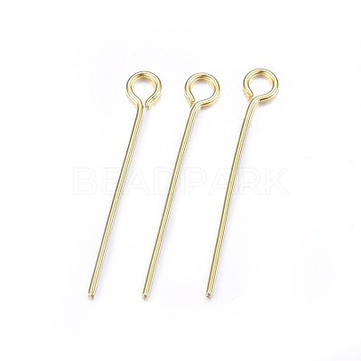 304 Stainless Steel Eye Pins X-STAS-F174-10G-B-1