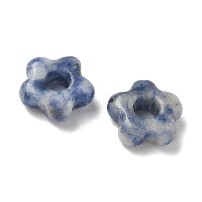 Natural Blue Spot Jasper European Beads G-C252-02B-1