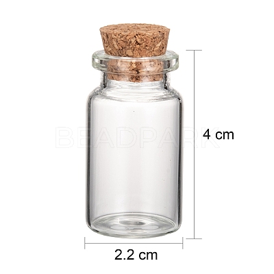 Glass Jar Glass Bottles X2-AJEW-H004-7-1-1
