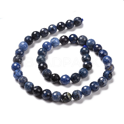 Natural Dumortierite Beads Strands G-E571-06B-1
