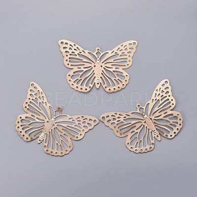 Iron Butterfly Filigree Pendants IFIN-P003-03-1