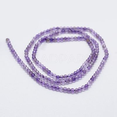 Natural Amethyst Bead Strands X-G-G663-17-2mm-1