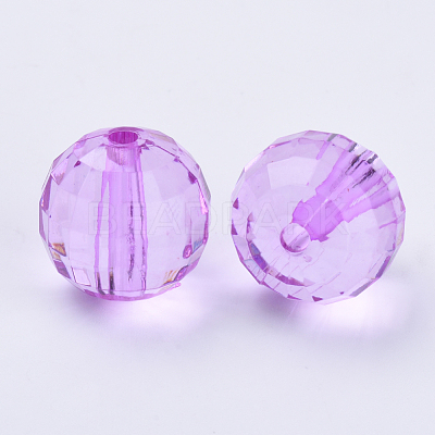 Transparent Acrylic Beads TACR-Q254-10mm-V48-1