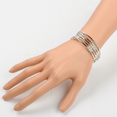 Memory Wire Bracelets BJEW-JB00251-1