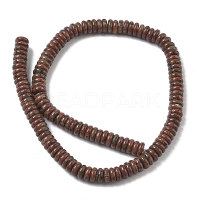 Natural Red Sesame Jasper Beads Strands G-G329-A04-3x8mm-1