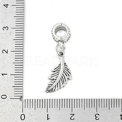 Rack Plating Brass European Dangle Charms KK-R200-07AS-01-1