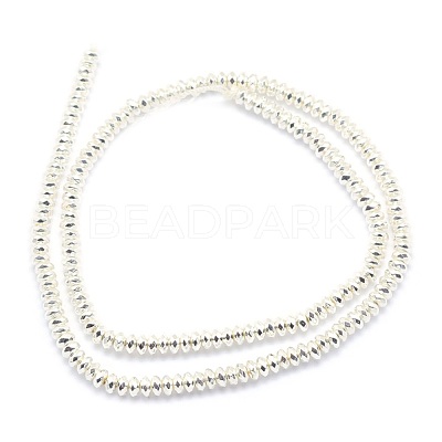 Electroplate Non-magnetic Synthetic Hematite Beads Strands G-L485-06B-S-1
