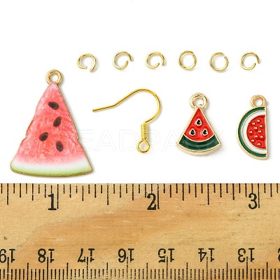 DIY Watermelon Dangle Earrings DIY-FS0006-06-1