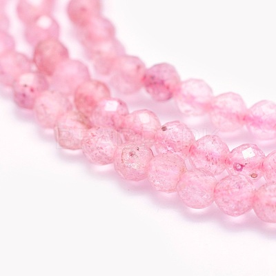 Natural Strawberry Quartz Beads Strands G-O166-21A-3mm-1