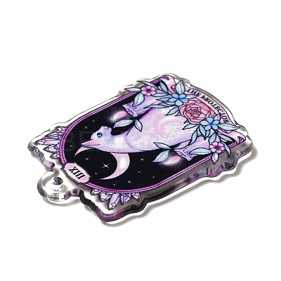 Halloween Printed Acrylic Pendants MACR-G059-04E-1