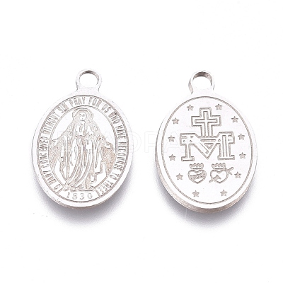 Tarnish Resistant 304 Stainless Steel Charms STAS-L247-012P-1