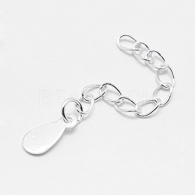 925 Sterling Silver Extender Chains STER-F032-11S-1