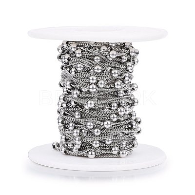 Tarnish Resistant 304 Stainless Steel Twisted Chains/Curb Chains CHS-H024-01P-A-1