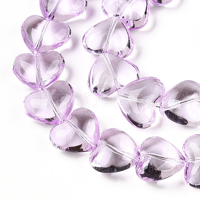 Transparency Glass Beads Strands GLAA-T023-13G-1