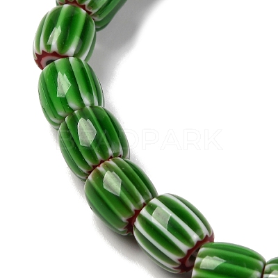 Handmade Lampwork Chevron Beads Strands LAMP-K041-01B-05-1