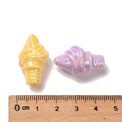 Opaque Acrylic Beads OACR-P032-09M-1