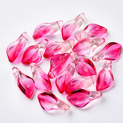 Transparent Spray Painted Glass Pendants X-GLAA-S054-007B-03-1