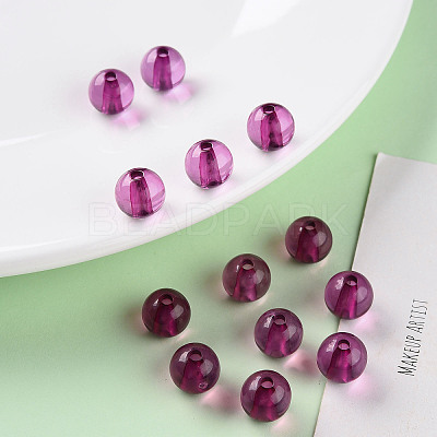 Transparent Acrylic Beads MACR-S370-A10mm-743-1