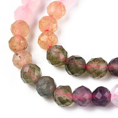 Natural & Synthetic Mixed Gemstone Beads Strands G-D080-A01-01-01-1