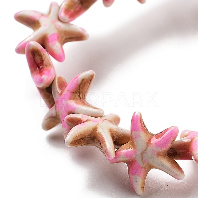 Synthetic Turquoise Dyed Beads Strands G-P507-04N-1