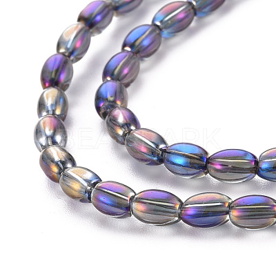 Electroplate Glass Beads Strands EGLA-T020-11-1