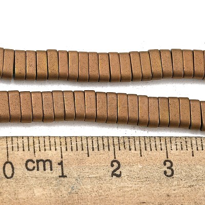 Electroplated Non-magnetic Synthetic Hematite Beads Strands G-C106-B01-13A-1