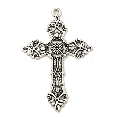 Tibetan Style Alloy Big Pendants TIBE-L013-02AS-02-1